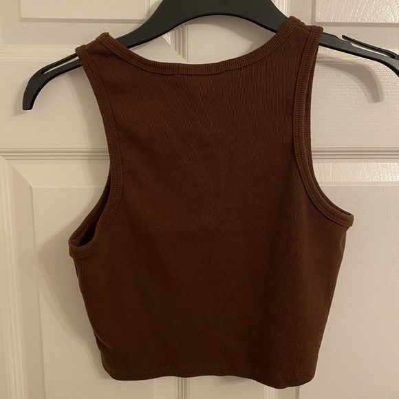COTTON CROPPED TANK TOP - Picture 2 of 4